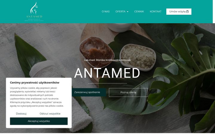 Captura de ecrã de antamed.com.pl
