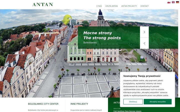 Screenshot of antan.pl
