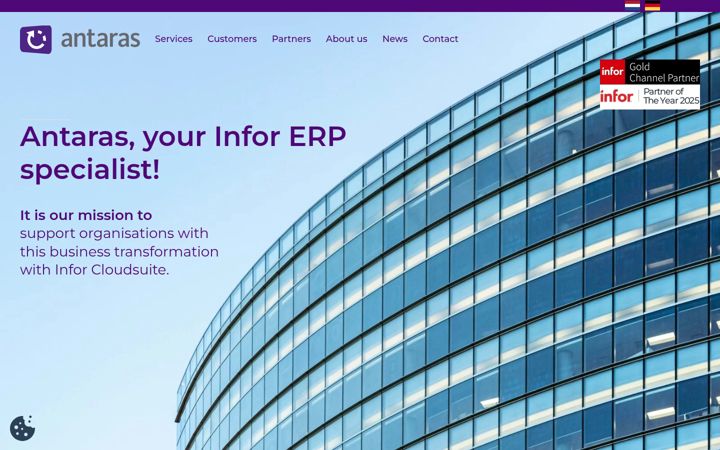 Screenshot of antarasgroup.com