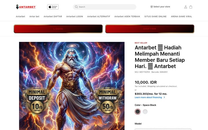 Kuvakaappaus sivustosta antarbet.net