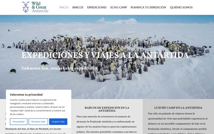 Screenshot of antarcticawildandgreat.com