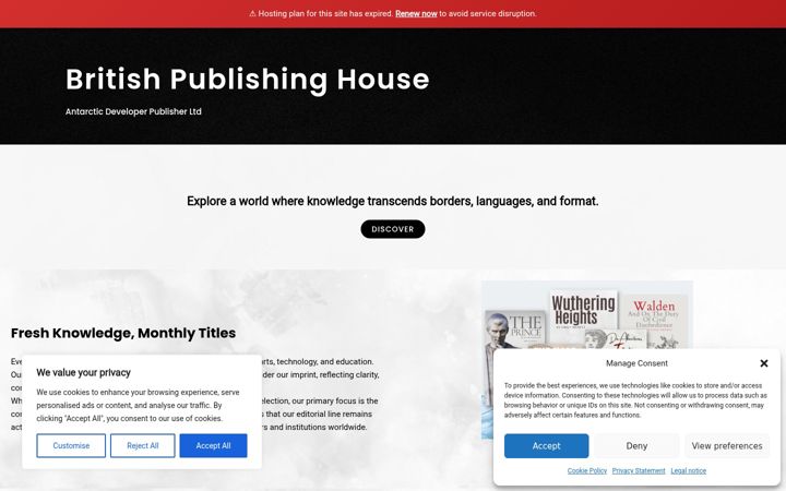 Screenshot von antarcticdeveloperpublisher.co.uk