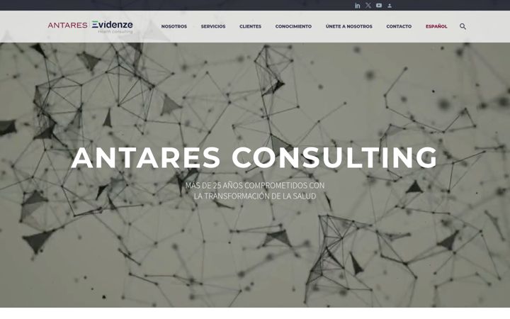 Screenshot ta' antares-consulting.com