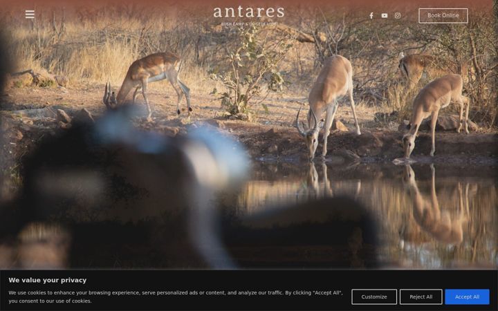 Skjermbilde av antares.co.za