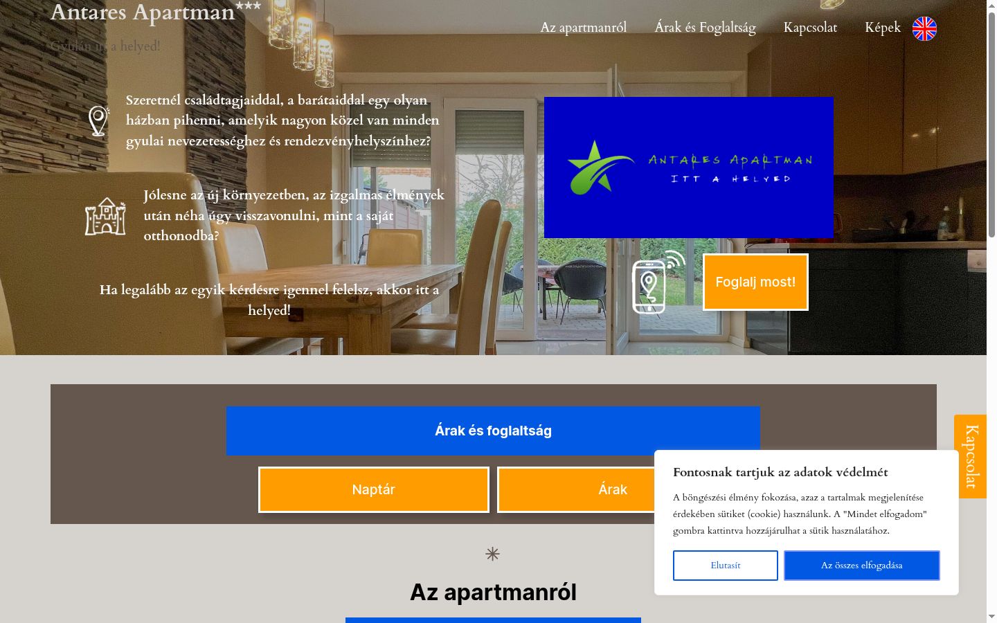 Captura de ecrã do banner de consentimento apresentado antes de qualquer interação