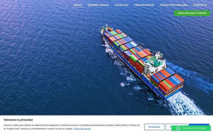 Screenshot of antaresmarine.es