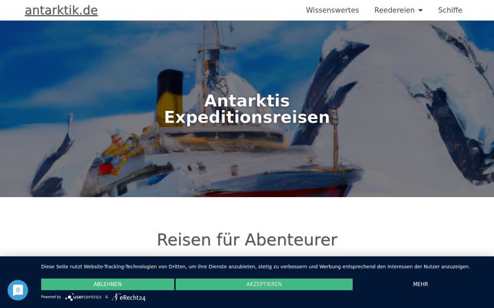 Screenshot of antarktik.de