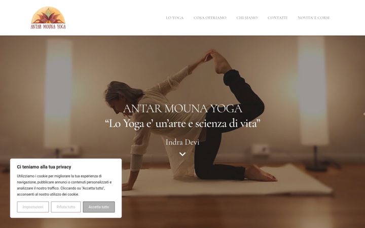 Skärmbild av antarmounayoga.it