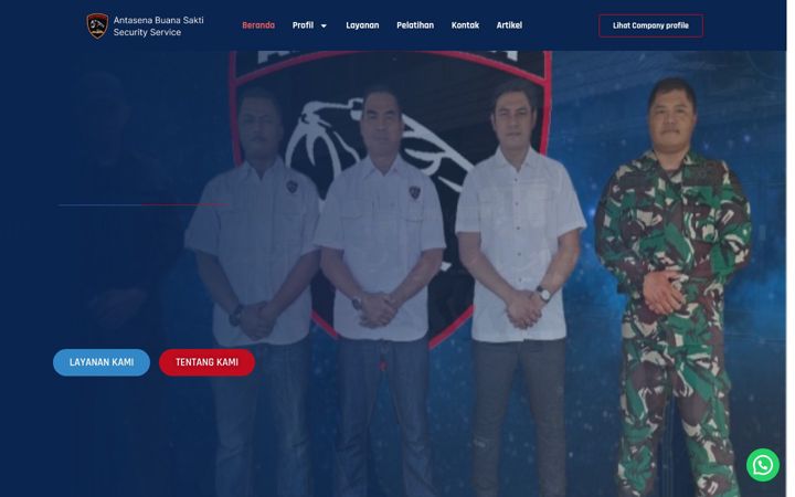 Screenshot of antasenabuanasakti.com