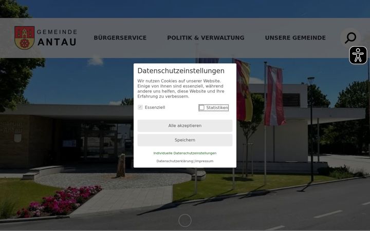 Screenshot of antau.gv.at