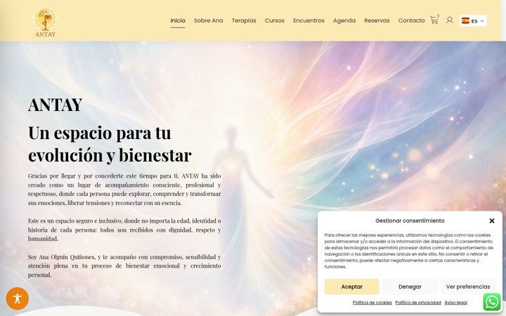 Snimka zaslona za antaybienestarintegral.com