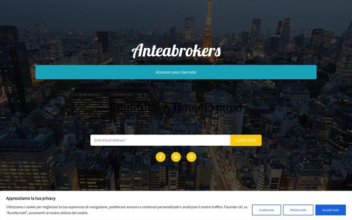 Screenshot of anteabrokers.com