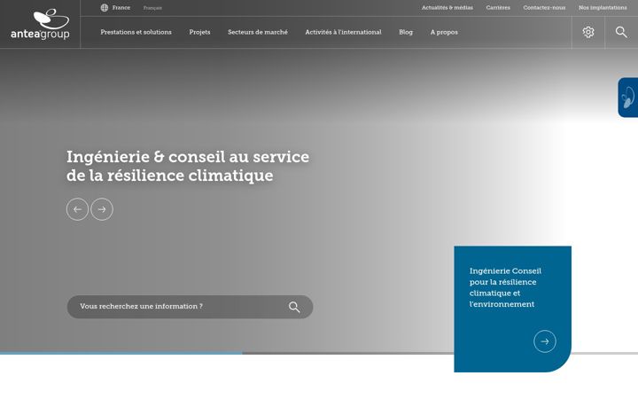 Screenshot di anteagroup.fr