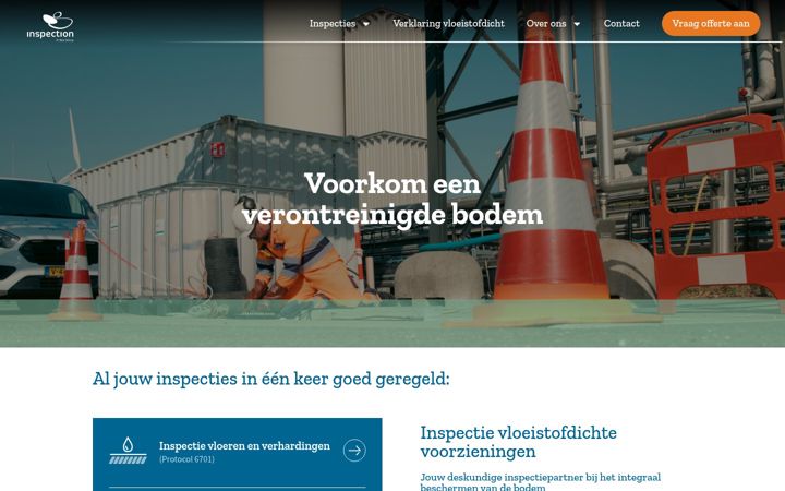 Screenshot di anteagroupinspection.nl