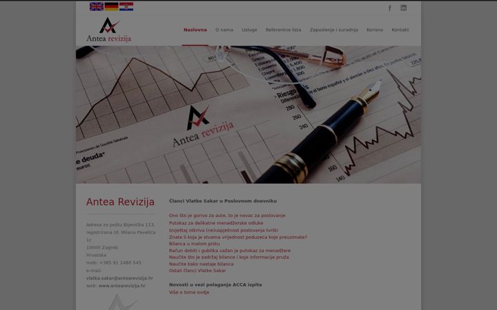 Екранна снимка на antearevizija.hr