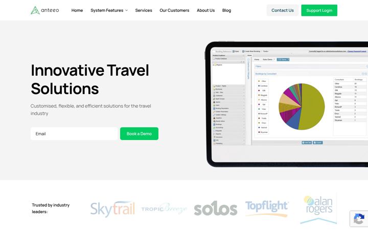 Screenshot of anteeo.co.uk