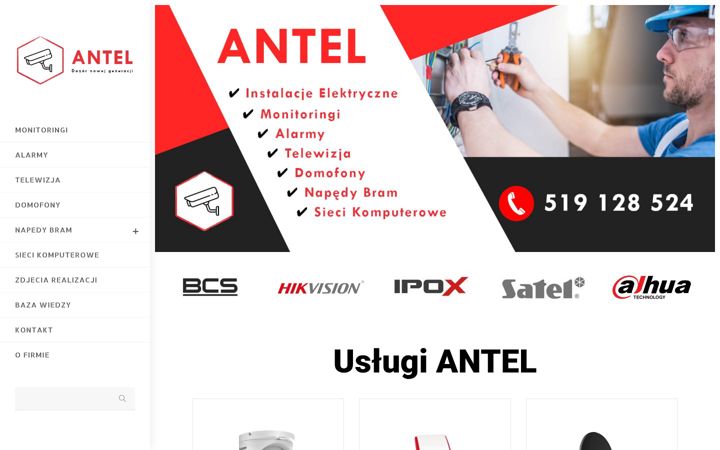 Skjámynd af antel.net.pl