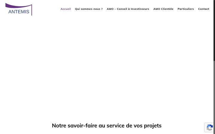 Ekraanipilt saidist antemis-immo.fr