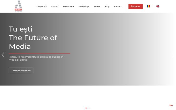 Screenshot of antena-academy.ro