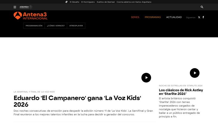 Screenshot von antena3internacional.com