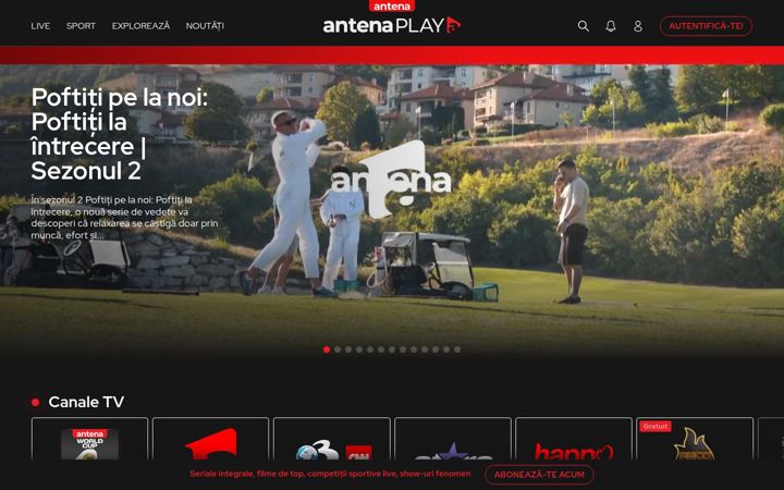 Screenshot of antenaplay.ro