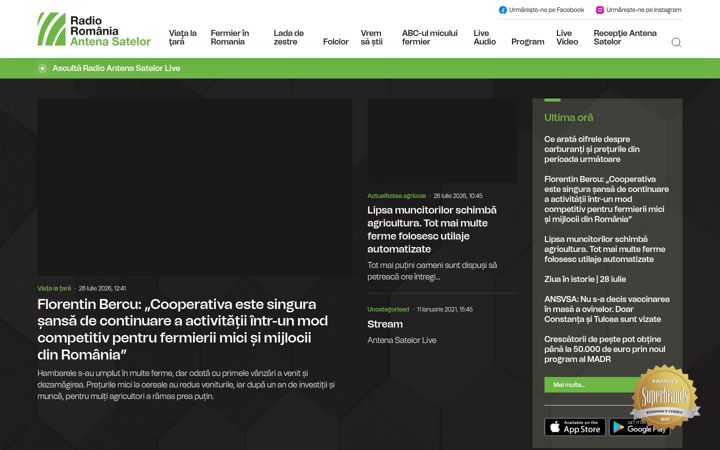 Screenshot of antenasatelor.ro