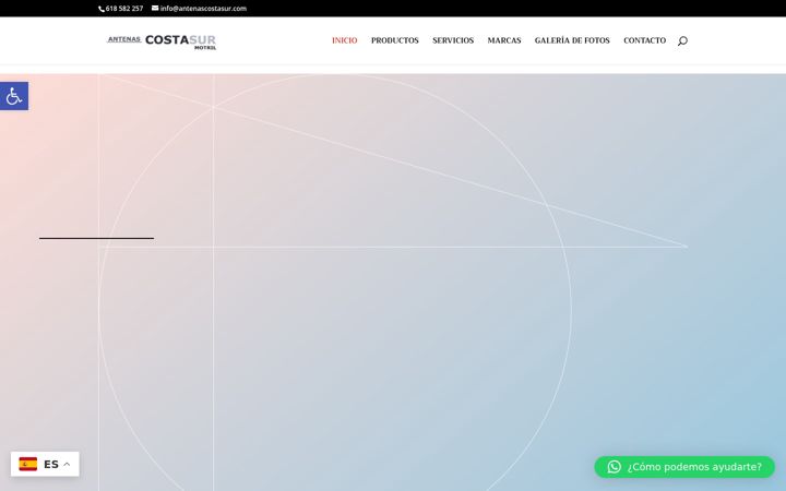 Screenshot of antenascostasur.es