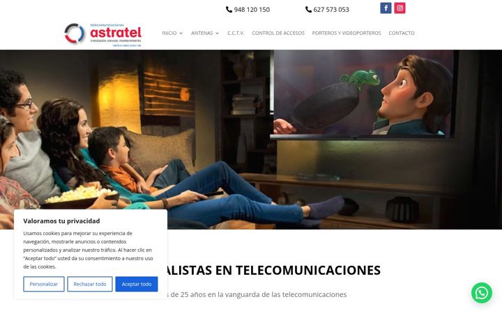 Screenshot von antenasenpamplona.com