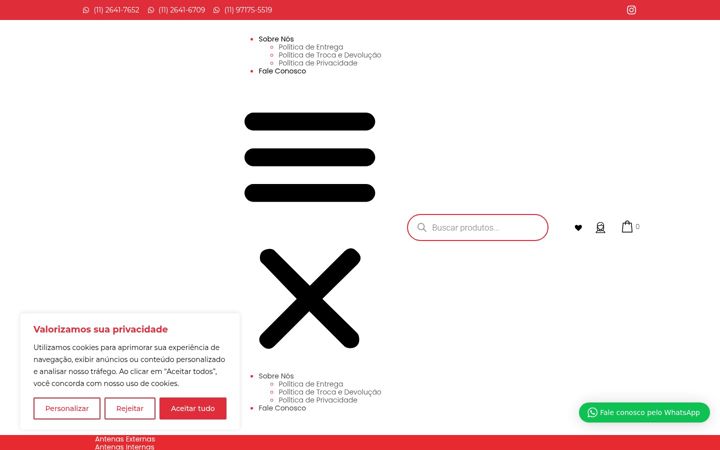 Screenshot ta' antenasprismatic.com.br