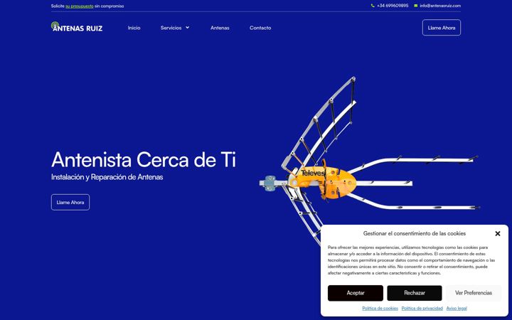 Screenshot von antenasruiz.com