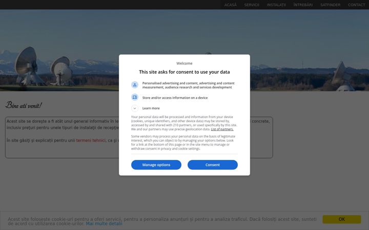 Screenshot of antenesatelit.info
