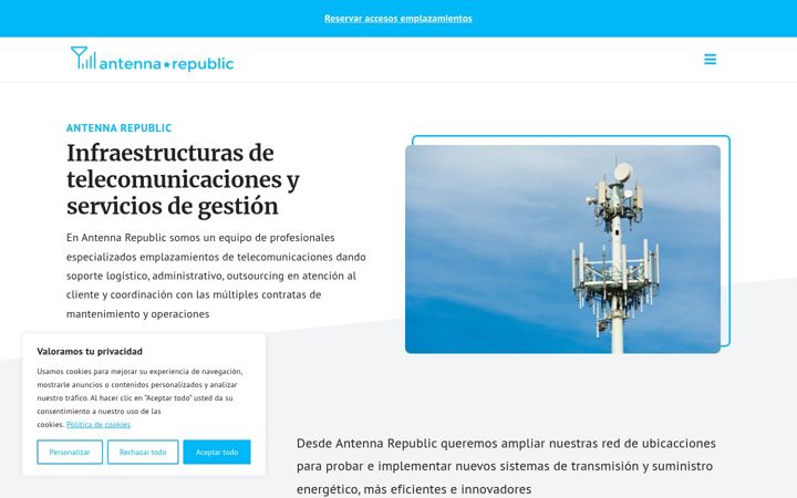 Screenshot ta' antennarepublic.com