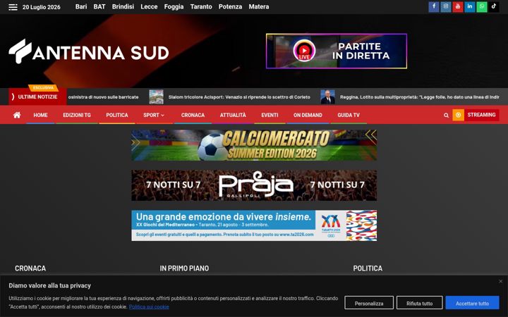 Screenshot of antennasud.com