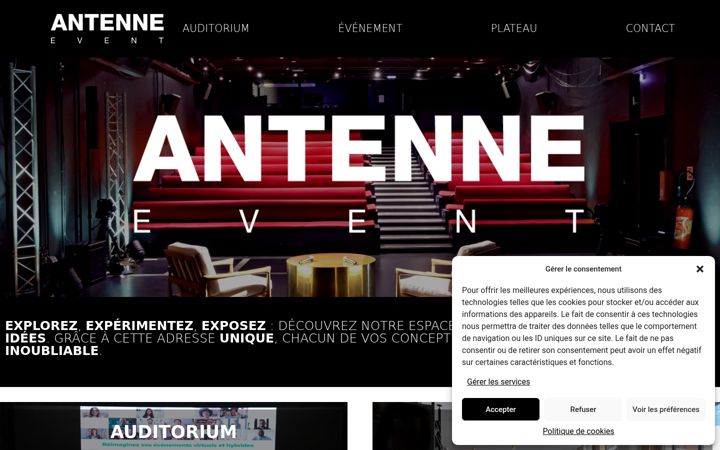 Screenshot of antenne-event.com