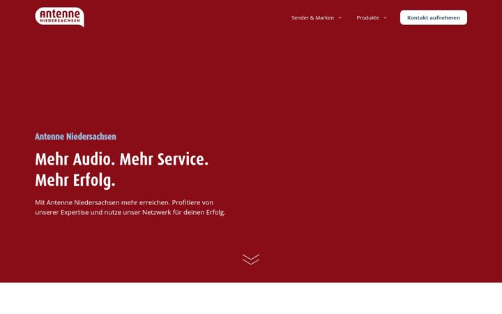 Screenshot ta' antenne-radiowerbung.com