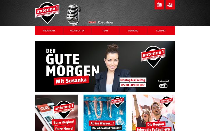 Screenshot of antenne1-neckarburg.de