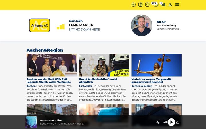 Screenshot of antenneac.de