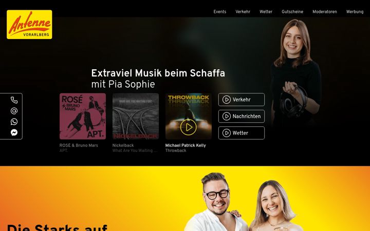 Screenshot of antennevorarlberg.at