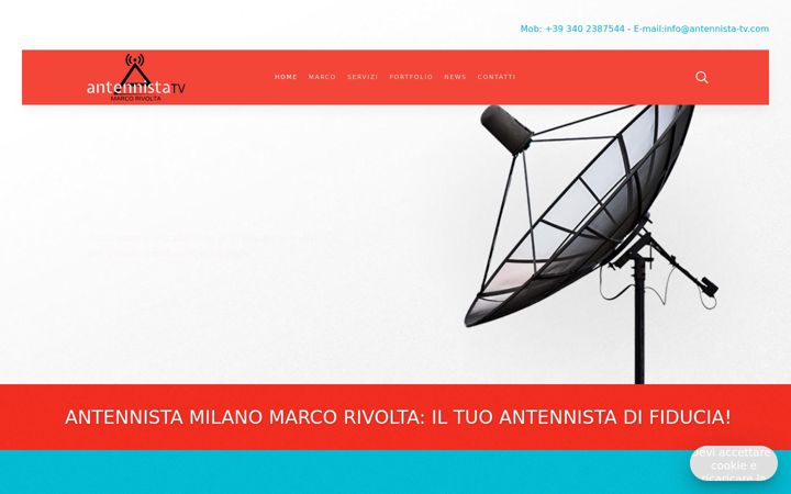Screenshot ta' antennista-tv.com