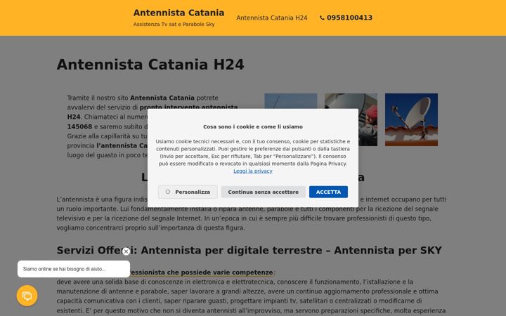 Screenshot von antennista.catania.it