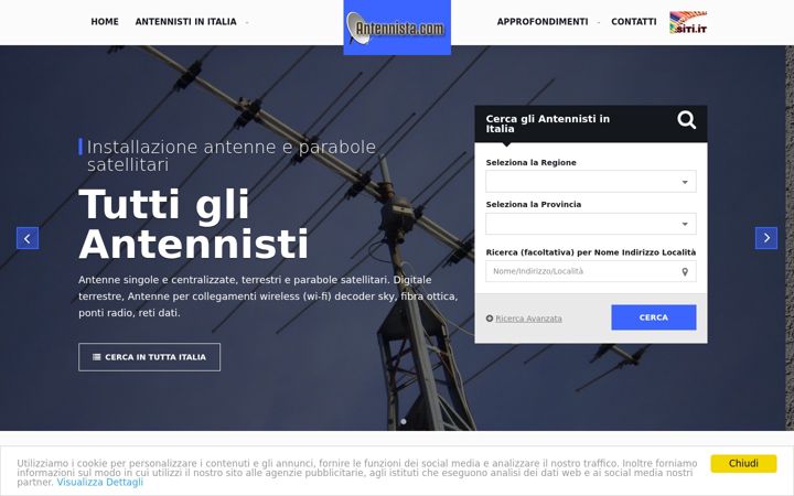 Screenshot of antennista.com
