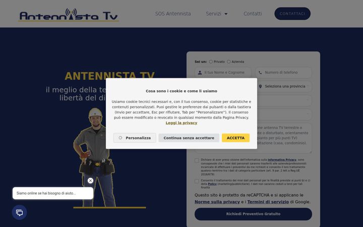 Screenshot of antennista.tv