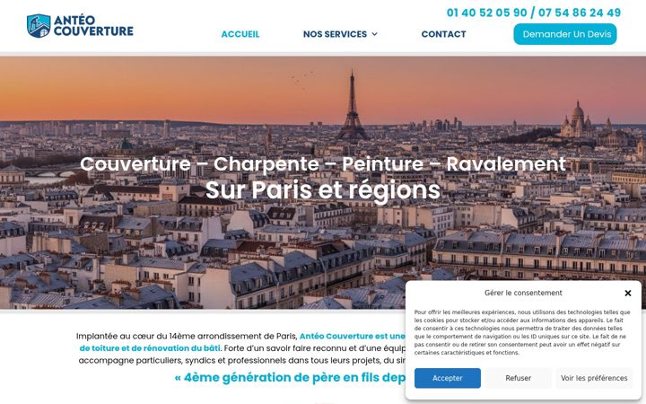 Screenshot ta' anteo-couverture.com