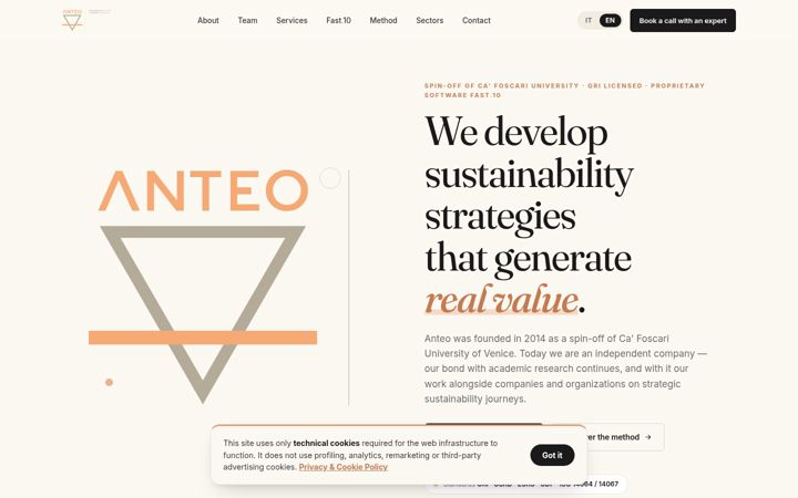 Screenshot of anteo.to