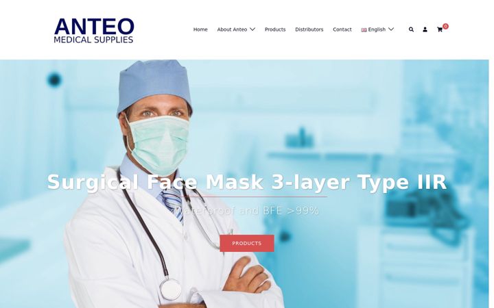 Screenshot ta' anteomedical.com