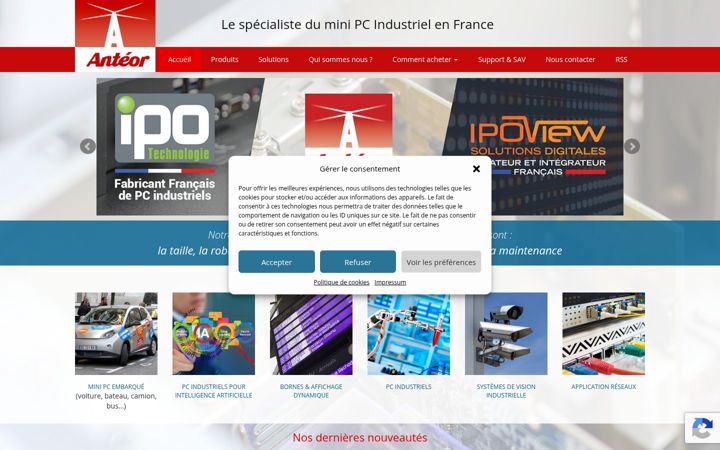 Screenshot ta' anteor.com
