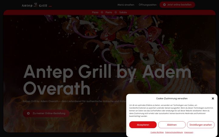 Ekraanipilt saidist antep-grill.de