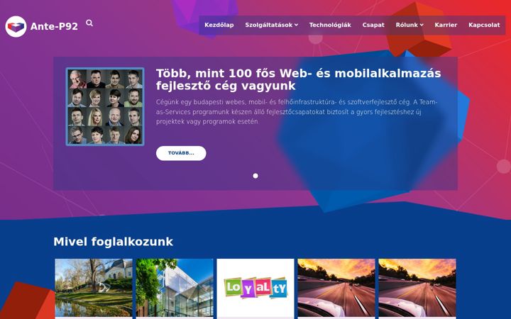 Screenshot of antep92.hu