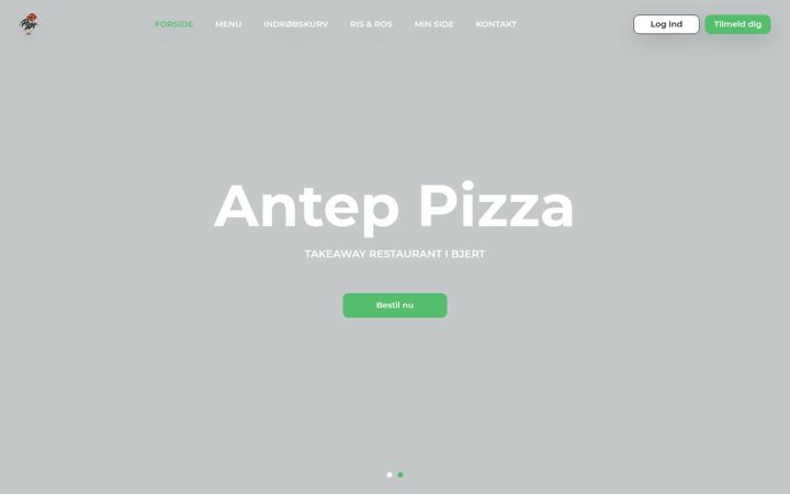 Screenshot of anteppizza.dk