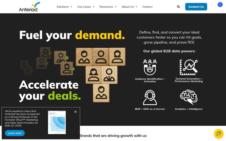 Screenshot of anteriad.com
